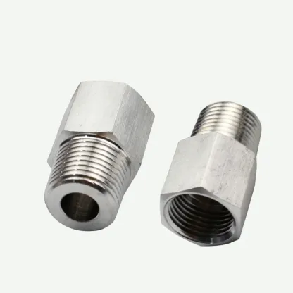 M10/14/20 1/8" 1/4" 3/8" 1/2" BSP NPT Female Male Stainlessl Reducer Bushing Pipe Fitting Connector Coupler High Pressure Gauge-BOLTTE