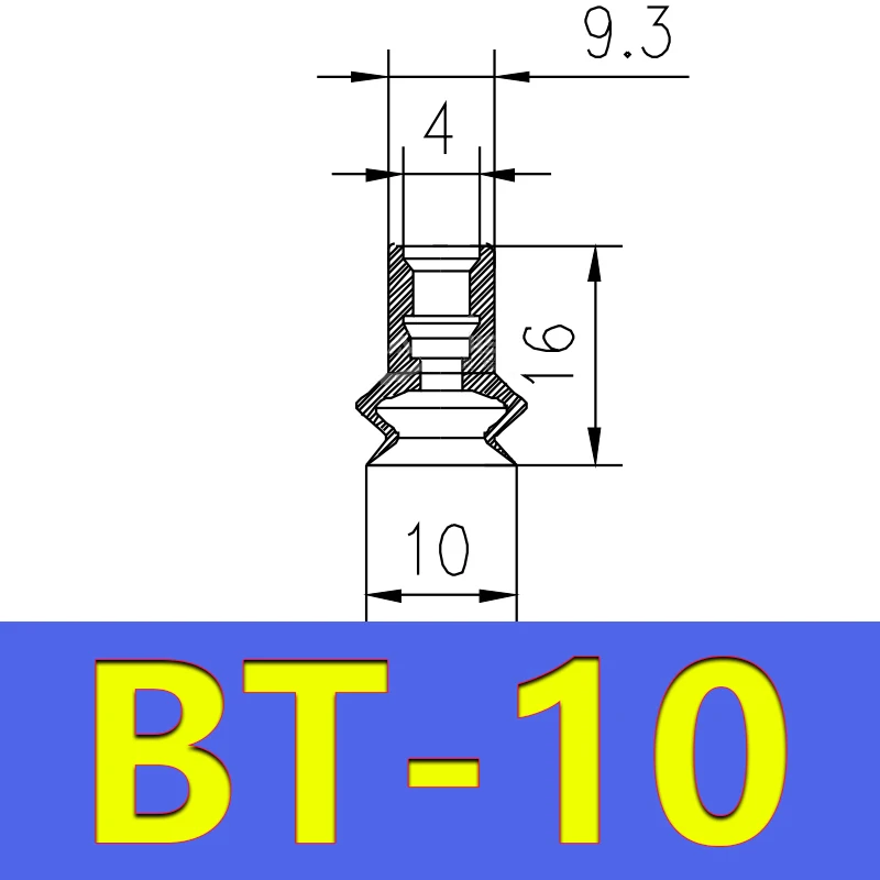 Mini Vacuum Suction Cup Robot Accessories Industrial Pneumatic Accessories Powerful Suction Nozzle ZPL-BOLTTE