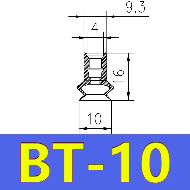 Mini Vacuum Suction Cup Robot Accessories Industrial Pneumatic Accessories Powerful Suction Nozzle ZPL-BOLTTE