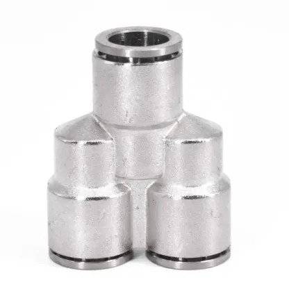 4 6 8 10 12 14 16mm PU Elbow Corss Y Tee Nickel Plated Brass Push In Quick Connector Release Pneumatic Connectors Air Fitting-BOLTTE