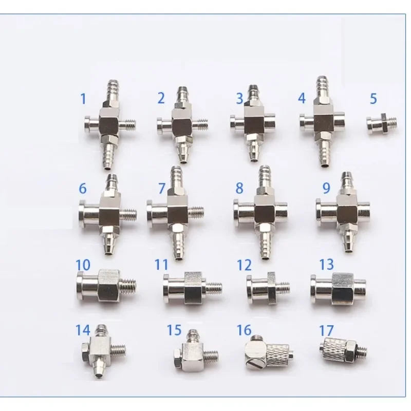 Manipulator accessories Suction cup large end small end fitting M5 tooth adapter iron tee elbow joint quick screw pneumatic-BOLTTE