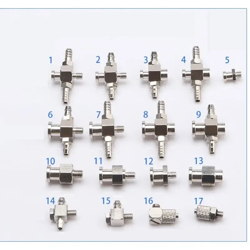 Manipulator accessories Suction cup large end small end fitting M5 tooth adapter iron tee elbow joint quick screw pneumatic-BOLTTE