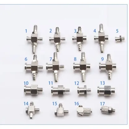 Manipulator accessories Suction cup large end small end fitting M5 tooth adapter iron tee elbow joint quick screw pneumatic-BOLTTE