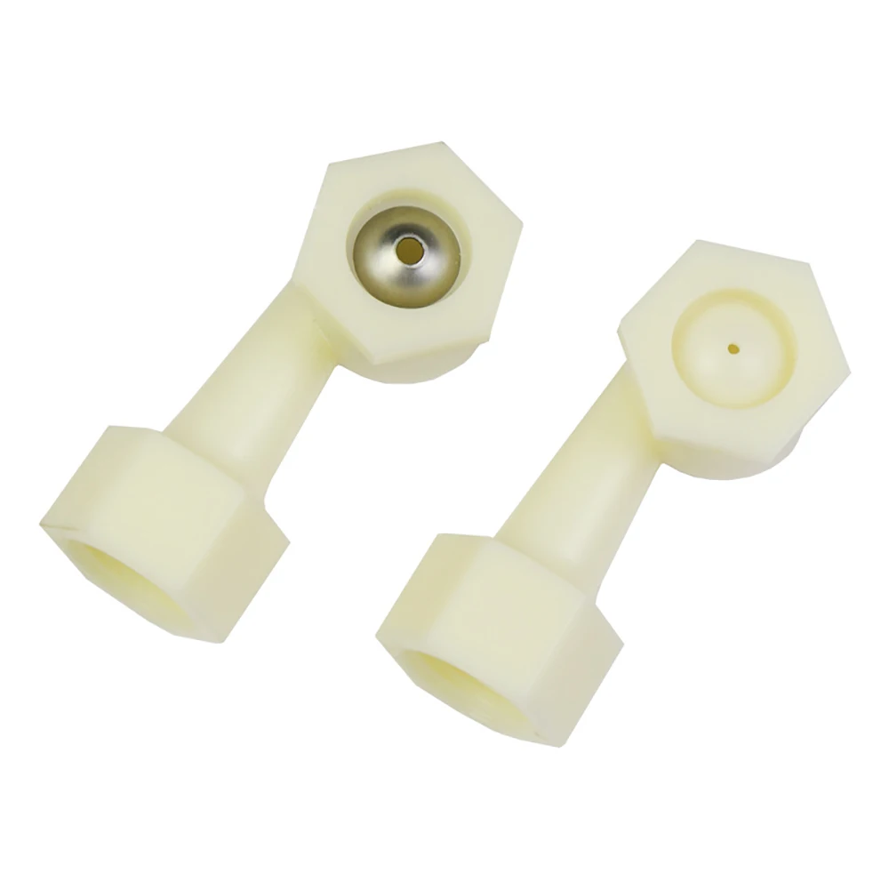 Plastic ABS Corner Defoaming Pipe Nozzle Pack of 10