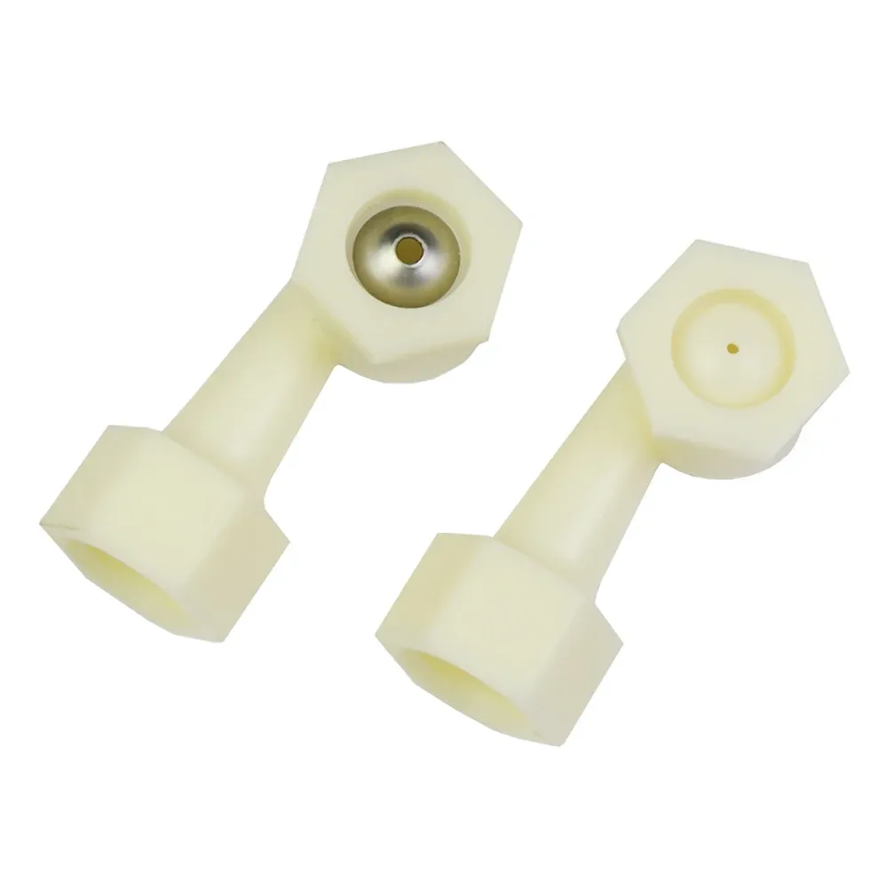 Plastic ABS Corner Defoaming Pipe Nozzle Pack of 10