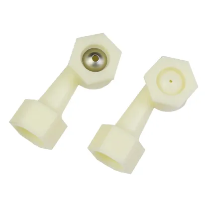 Plastic ABS Corner Defoaming Pipe Nozzle Pack of 10