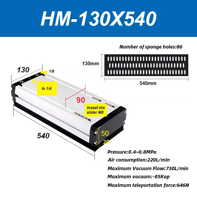 Integrated vacuum sponge suction cup manipulator pneumatic non-marking heavy-duty palletizing carton industrial sponge gripper-BOLTTE