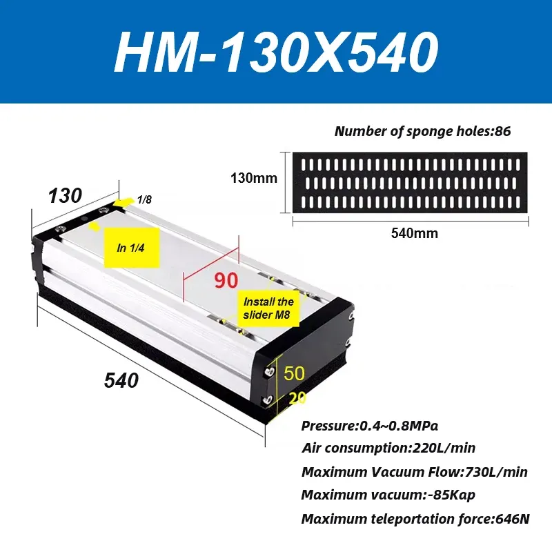 Integrated vacuum sponge suction cup manipulator pneumatic non-marking heavy-duty palletizing carton industrial sponge gripper-BOLTTE