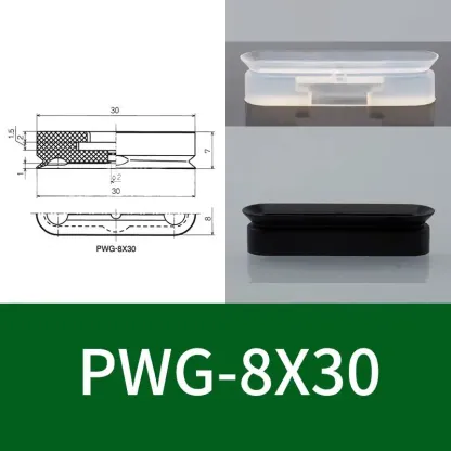 High-Strength Pneumatic Vacuum Suction Cup PWG Series Rectangular/Oval Industrial Sucker Gripper Pad for Quick Pickup Automation-BOLTTE