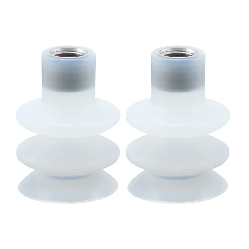 Industrial Vacuum Suction Cup Nozzle Silicone PC-40 with Screw Thread High Temperature Resistance Manipulator Accessory-BOLTTE