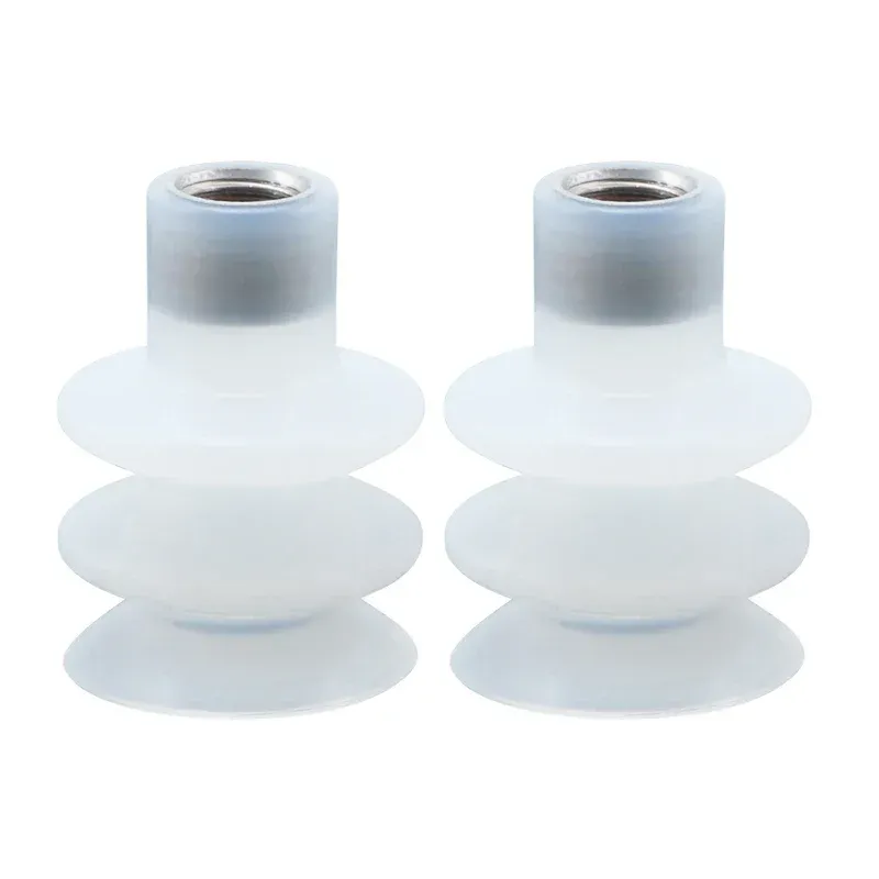Industrial Vacuum Suction Cup Nozzle Silicone PC-40 with Screw Thread High Temperature Resistance Manipulator Accessory-BOLTTE