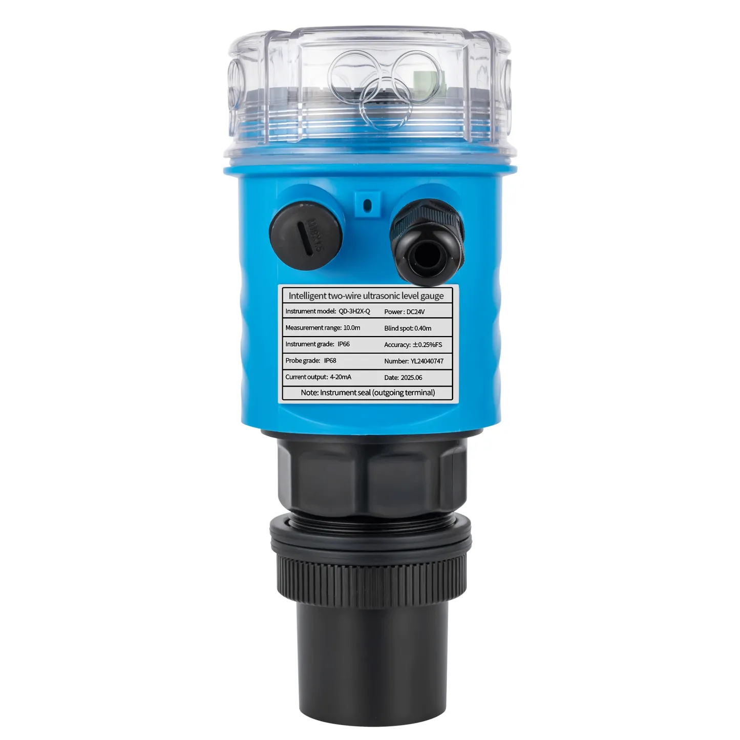 Ultrasonic Water Level Sensor 3m 5m 10m 15m 20m Meter 4-20mA Relays Output Ultrasonic Water Tank Level Meter Wireless Distance-BOLTTE