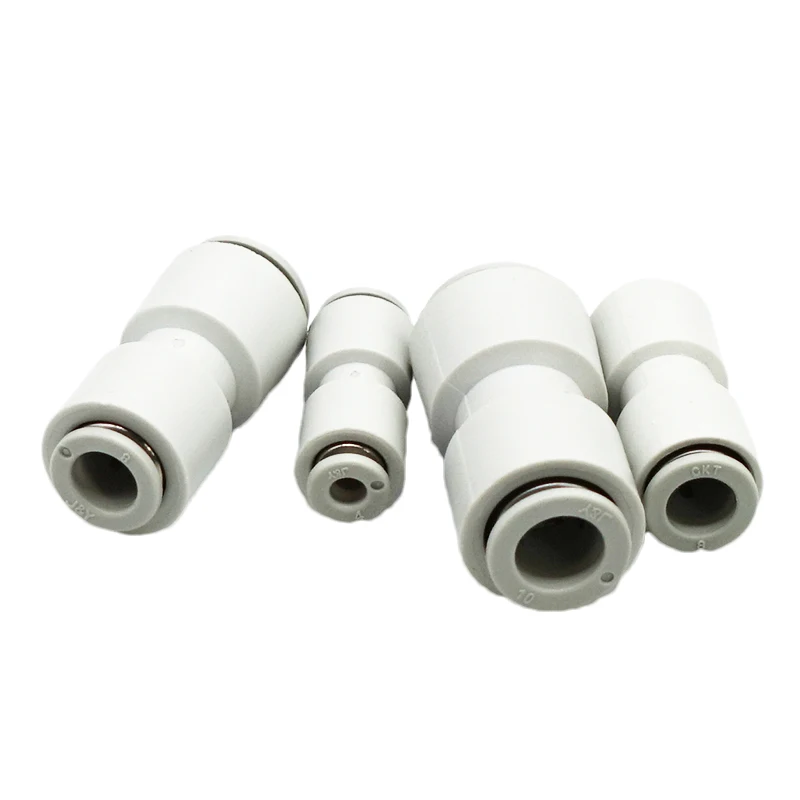 Pneumatic Fitting direct variable diameter air connector Plastic Push fit Union T Shape KQ2T/KQ2H/KQ2U04-06/06-08/08-10/10-12-BOLTTE