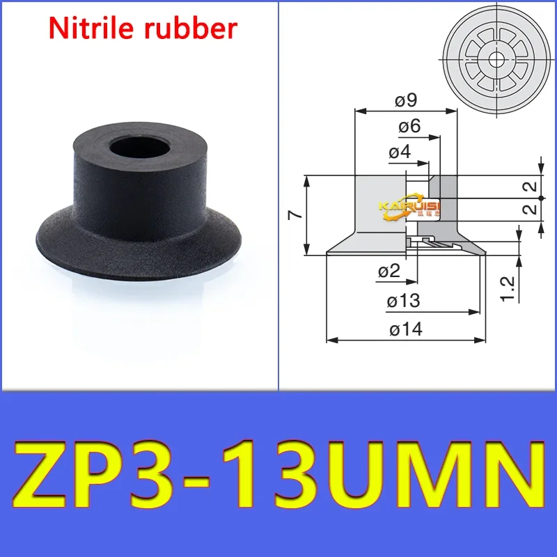 5PCS/PACK   ZP3-04-UM Vacuum Suction Cup ZP3-UM Series Pneumatic Manipulator Industrial Accessories Cup-BOLTTE