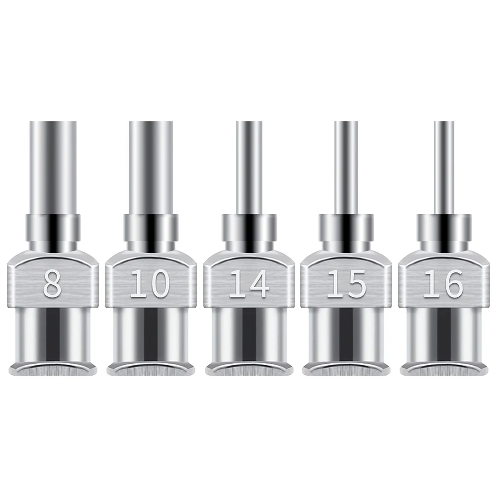 12 Pack 8G-30G Dispensing Needle 6.5mm Stainless Steel Blunt Tip Needle for filling liquids, glues and syringes-BOLTTE