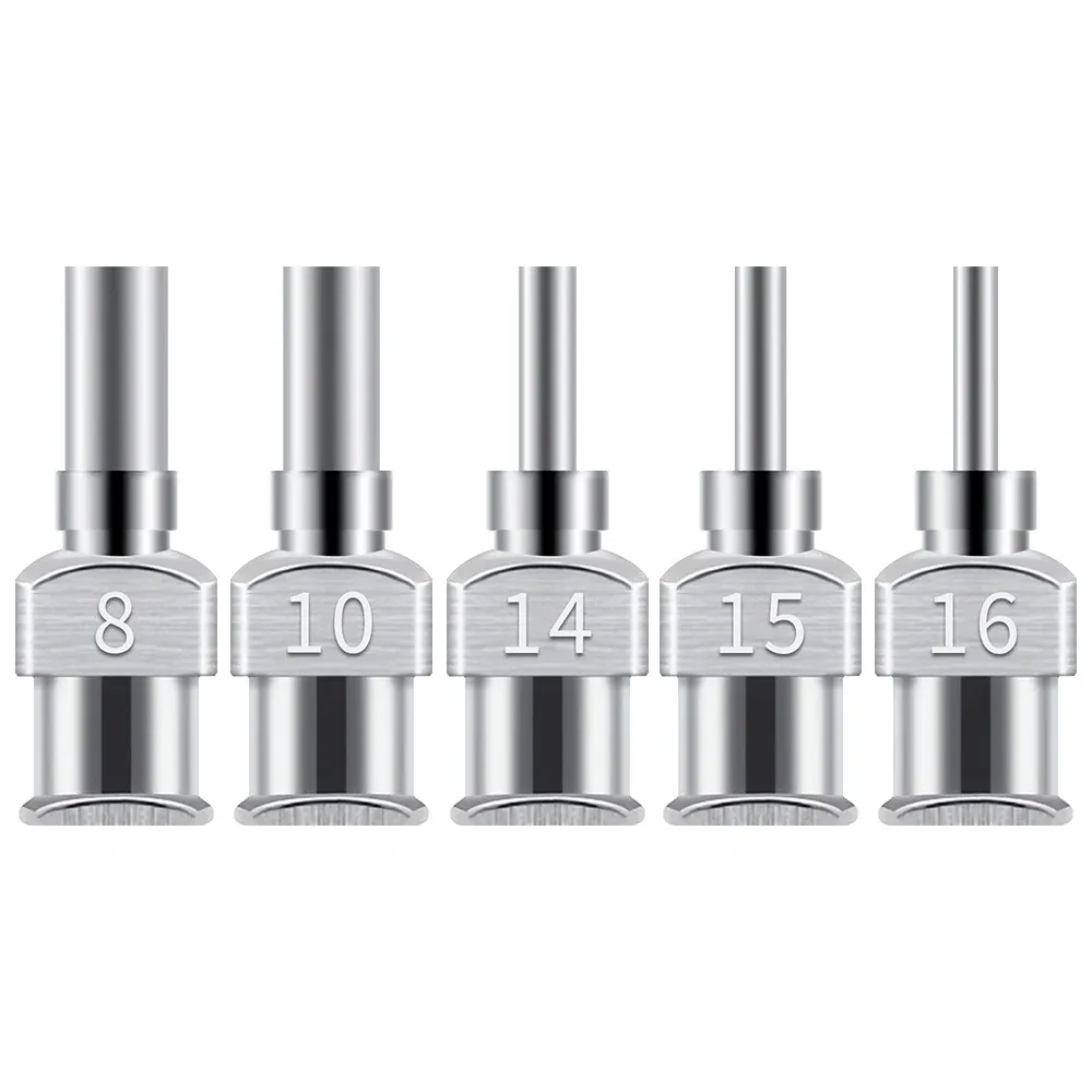 12 Pack 8G-30G Dispensing Needle 6.5mm Stainless Steel Blunt Tip Needle for filling liquids, glues and syringes-BOLTTE