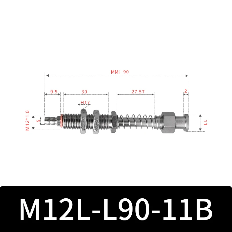 M12-11B Series Big Head Manipulator Pneuamtic Fixture Rubber Sucker Silicone Industrial Vacuum Suction Cup Holder-BOLTTE