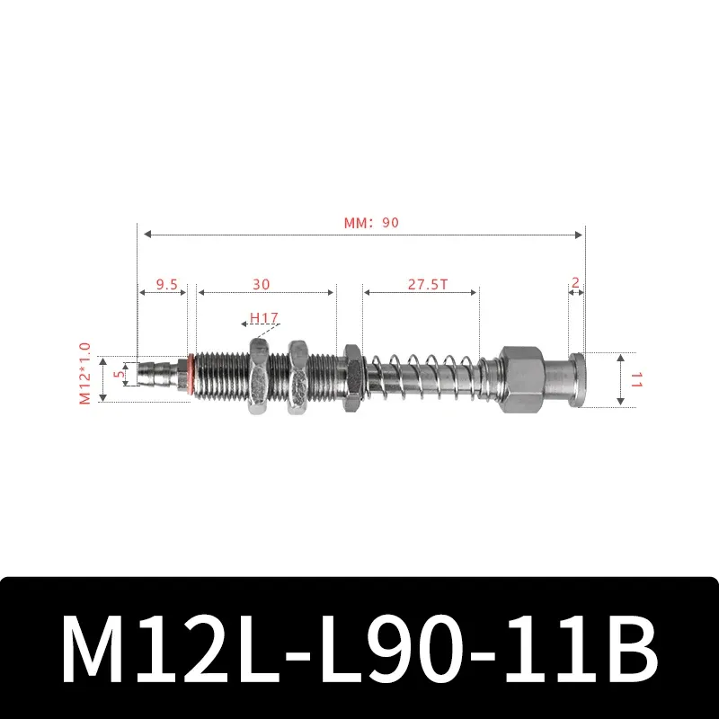 M12-11B Series Big Head Manipulator Pneuamtic Fixture Rubber Sucker Silicone Industrial Vacuum Suction Cup Holder-BOLTTE