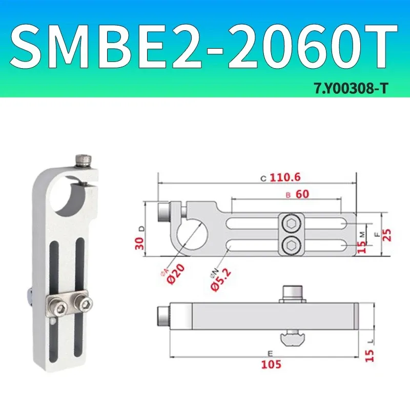 Mechanical Arm Gripper Suction Cup Holding Cylinder Adjustable Connecting Rod Base  SMBE1 SMBE2 SMBE3 Heavy Duty Fixed Support-BOLTTE