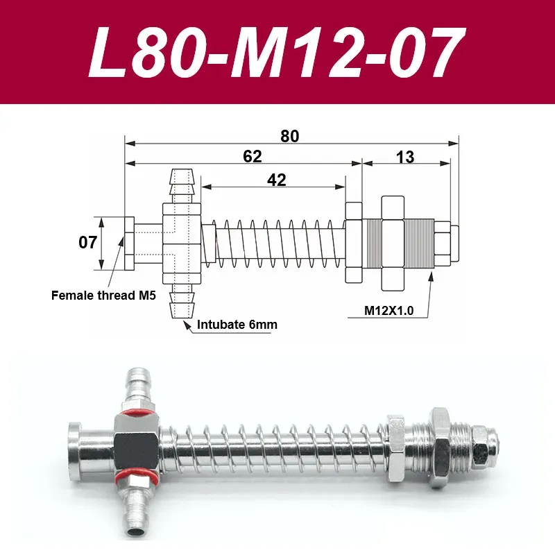 Vacuum suction cup base samll head 7mm hardware manipulator fixture accessories pneumatic support tail Side air intake-BOLTTE