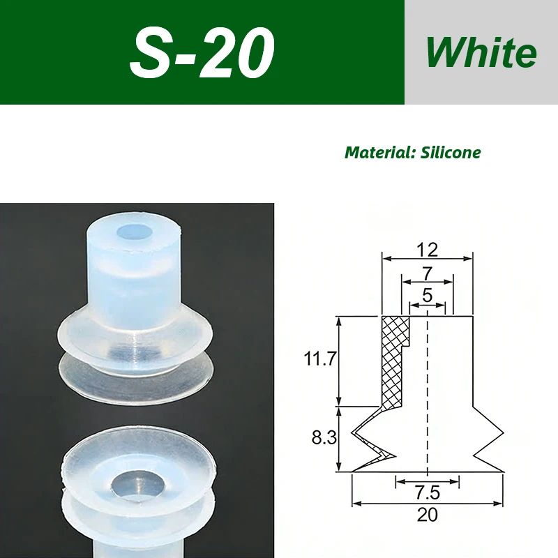 Packaging Machine Bag Opening Vacuum Suction Cup APEX25 APEX30 M15 YB20-2 Robotic Arm Film Plastic Bag Accessories Pneumatic-BOLTTE