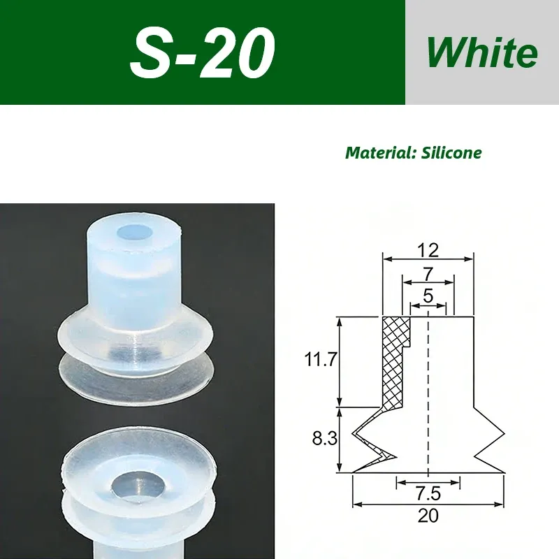 Packaging Machine Bag Opening Vacuum Suction Cup APEX25 APEX30 M15 YB20-2 Robotic Arm Film Plastic Bag Accessories Pneumatic-BOLTTE
