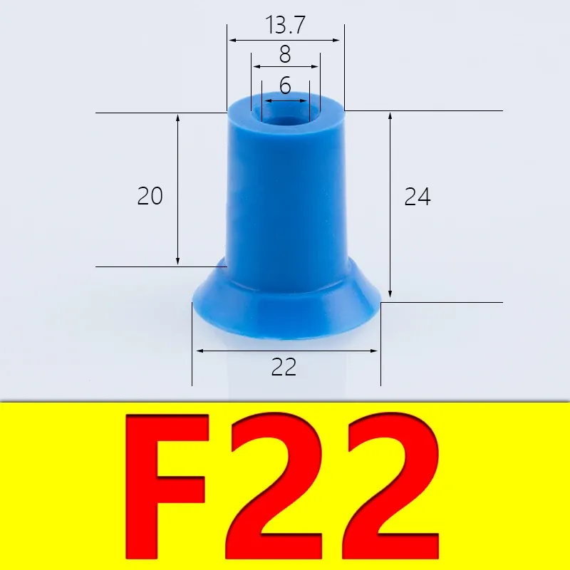 Flat Vacuum Suction Cup Industrial Bag Opening Suction Nozzle Film Plastic Bag PE Bag Suction Cup Strong Suction Force F18