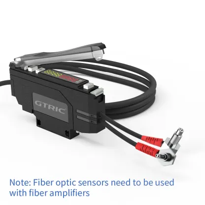 GTRIC Fiber Optic Sensor Probe Elbow Diffuse Reflection M3 M4 M6 1M 2M Cable Coaxial Non-Coaxial Optical Photoelectric Switch-BOLTTE