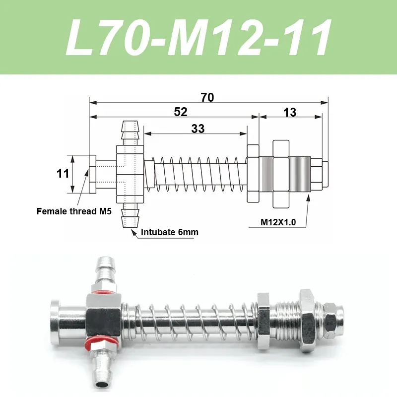 Vacuum suction cup base big head 11mm hardware manipulator fixture accessories pneumatic support tail Side air intake-BOLTTE