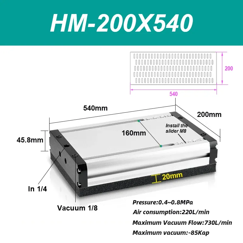 Width 200mm Integrated vacuum sponge suction cup manipulator pneumatic non-marking heavy-duty palletizing carton industrial-BOLTTE