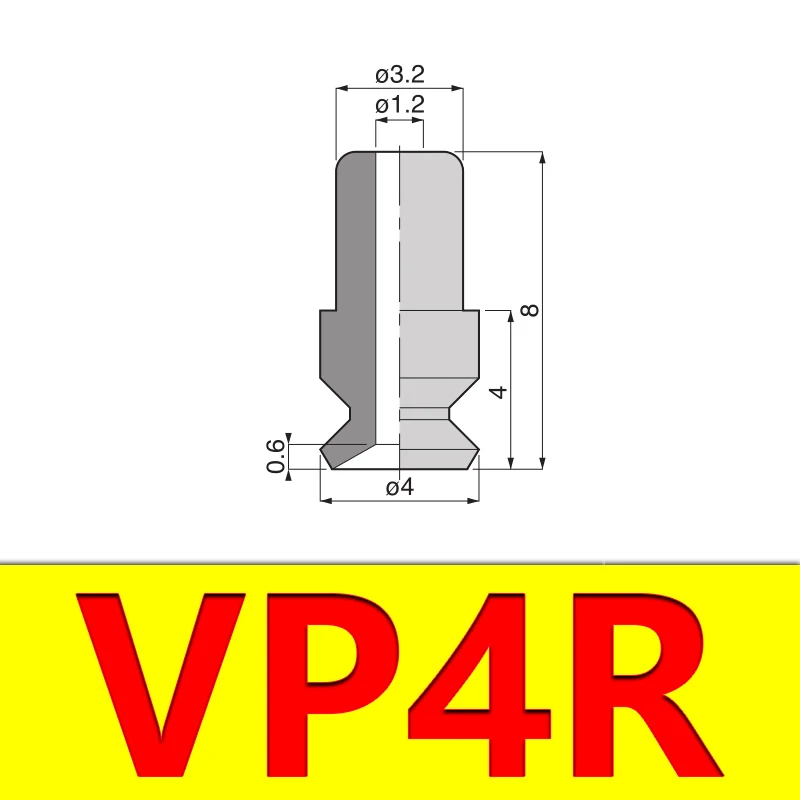  Manipulator Accessories Flat Vacuum Suction Cup Powerful Nozzle Industrial Pneumatic Accessories VP-R-BOLTTE
