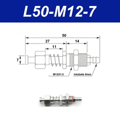 Vacuum suction cup base samll head 7mm hardware manipulator fixture accessories pneumatic support tail air inlet-BOLTTE