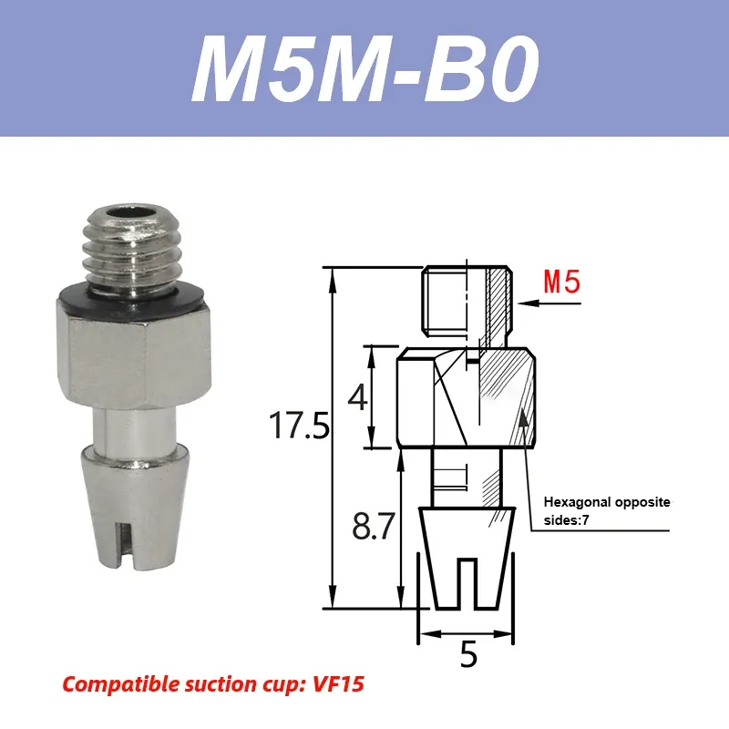 VF Series Manipulator silicone vacuum suction cup VF15/20/25/30/40/50 industrial pneumatic components accessories-BOLTTE