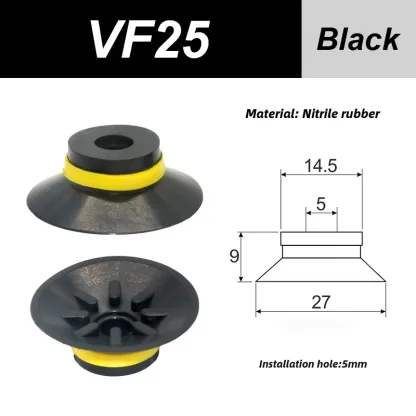 VF Series Manipulator silicone vacuum suction cup VF15/20/25/30/40/50 industrial pneumatic components accessories-BOLTTE