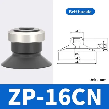 Pneumatic Vacuum Suction Cup with Holder ZP10CN/CS Silicone Sucker for Injection Molding Machine Robot Arm Automation Fitting