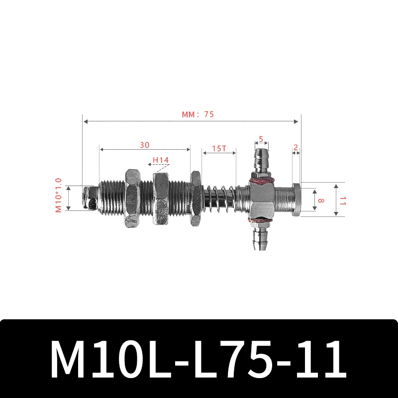 M10-11 Series Big Head Manipulator Pneuamtic Parts Fixture Rubber Sucker Pad Silicone Vacuum Suction Cup Mount-BOLTTE