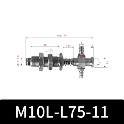 M10-11 Series Big Head Manipulator Pneuamtic Parts Fixture Rubber Sucker Pad Silicone Vacuum Suction Cup Mount-BOLTTE