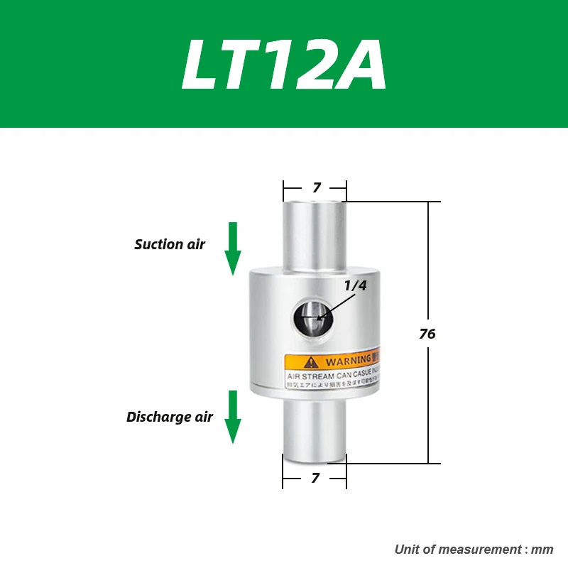 Large flow pneumatic feeding suction vacuum conveying amplifier generator ZH10 20 30 40-B-X185 LT100A LT16A LT19A LT25A LT76A-BOLTTE