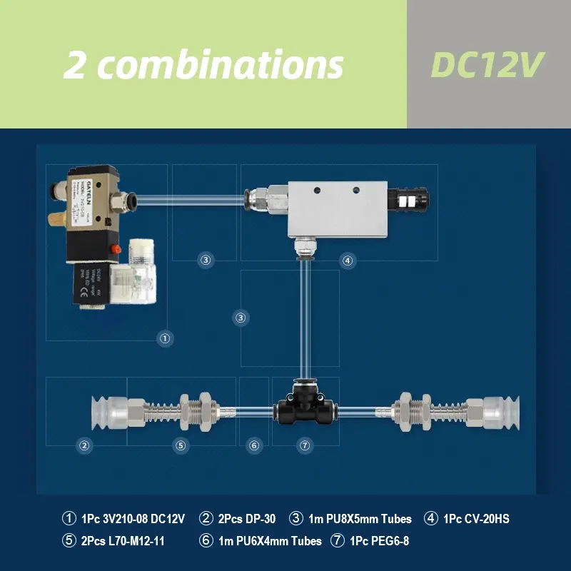 Manipulator Vacuum Suction Cup Set Suction Cup Assembly Pneumatic Sucker Mechanical Injection Molding Machine Accessories