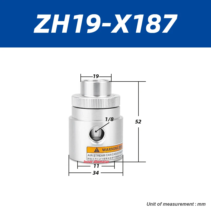 Large flow pneumatic feeding suction vacuum conveying amplifier generator ZH10 20 30 40-B-X185 LT100A LT16A LT19A LT25A LT76A-BOLTTE