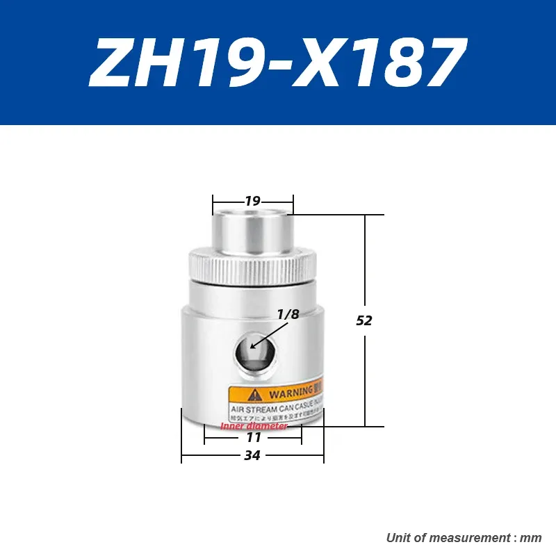 Large flow pneumatic feeding suction vacuum conveying amplifier generator ZH10 20 30 40-B-X185 LT100A LT16A LT19A LT25A LT76A-BOLTTE