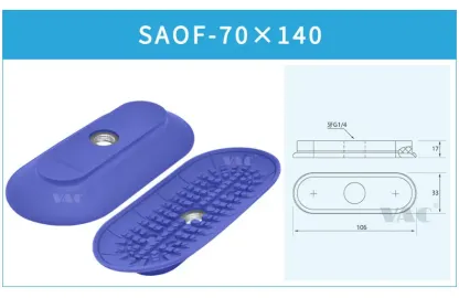 Industrial pneumatic accessories manipulator vacuum sucker oval SAOF/SAOB/80X40X90X30 30*60