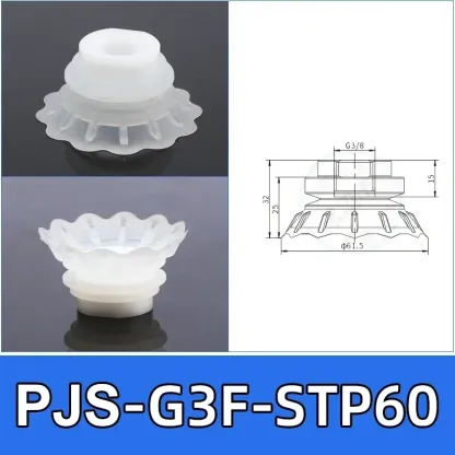 Bag Opening Vacuum Sucker STP35 STP60 Soft Packaging Silicone Manipulator Accessory Suction Nozzle Pneumatic Vacuum Suction Cup-BOLTTE