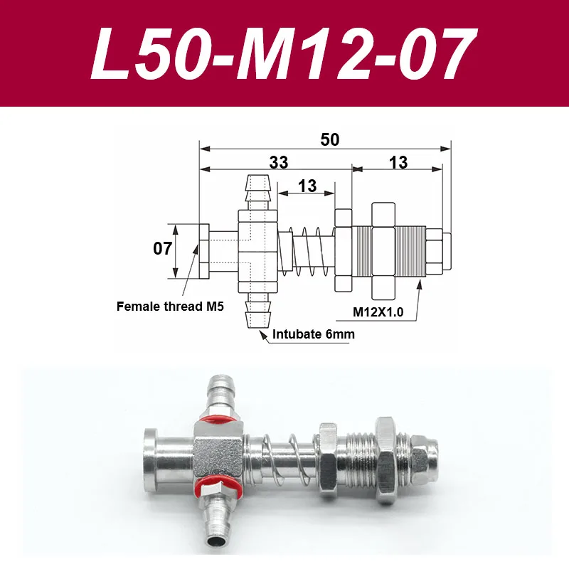 Vacuum suction cup base samll head 7mm hardware manipulator fixture accessories pneumatic support tail Side air intake-BOLTTE