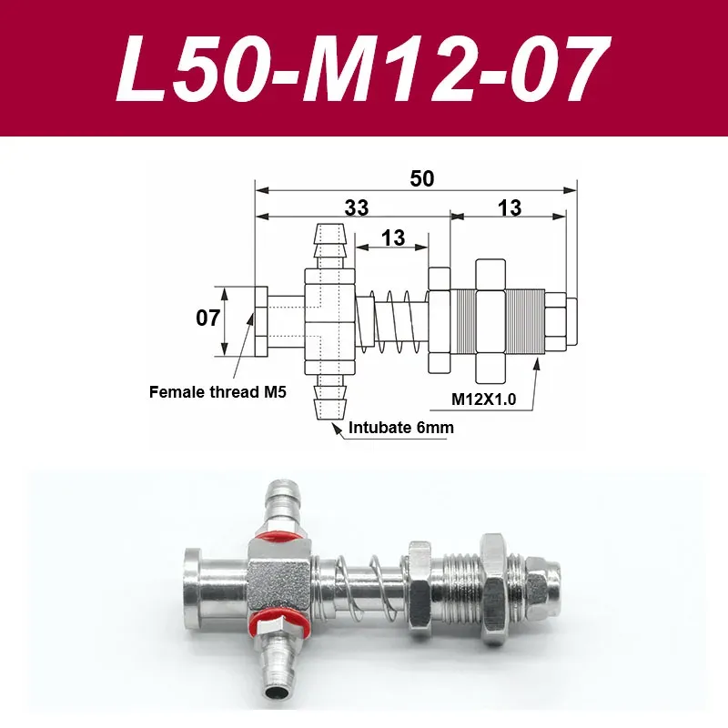 Vacuum suction cup base samll head 7mm hardware manipulator fixture accessories pneumatic support tail Side air intake-BOLTTE