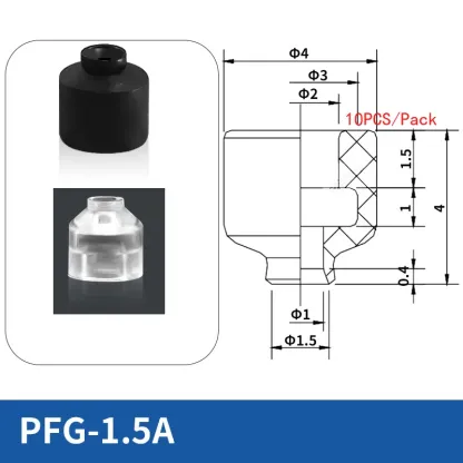 10pcs PFG Manipulator Accessories Vacuum Suction Cup for Injection Molding Machine Robot Hardware Silicone Suction Nozzle-BOLTTE