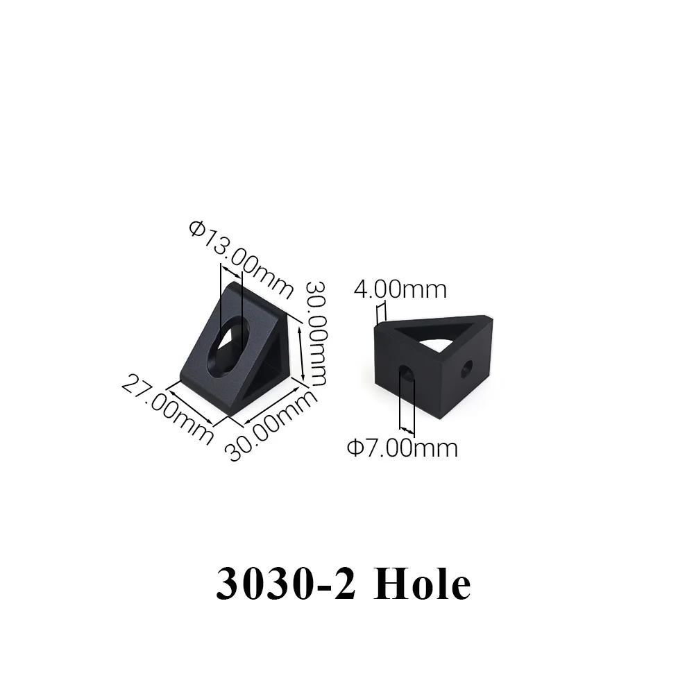 4Pcs/Lot Aluminum Profile Right Angle Triangle Block Triangle Connector Bracket for 2020 3030 4040 4545 2040 3060 Alu Profiles