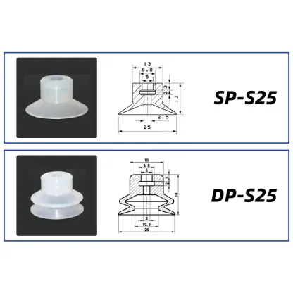 10Pcs/lot Manipulator vacuum suction cup silica gel  resistant suction nozzle pneumatic accessories Head mounting hole 5mm
