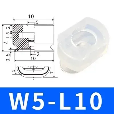 Pneumatic Suction Cup Long Vacuum Sucker Oval W5L10 Injection Molding Machine Manipulator Accessories-BOLTTE