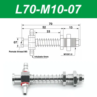 Vacuum suction cup base samll head 7mm hardware manipulator fixture accessories pneumatic support tail Side air intake-BOLTTE